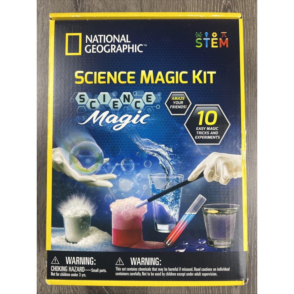 National Geographic STEM Science Magic Kit for Kids Magic 10 Easy Magic Tricks
